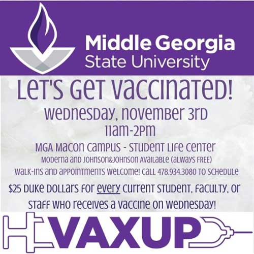 Vax event flyer.
